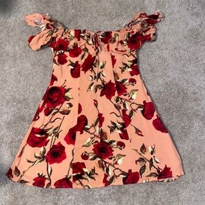 White fox boutique mini Off the shoulder dress